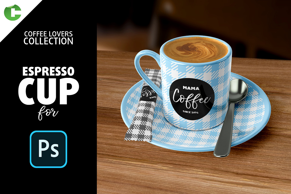 Espresso Cup Mock-up in Product Mockups - product preview 8