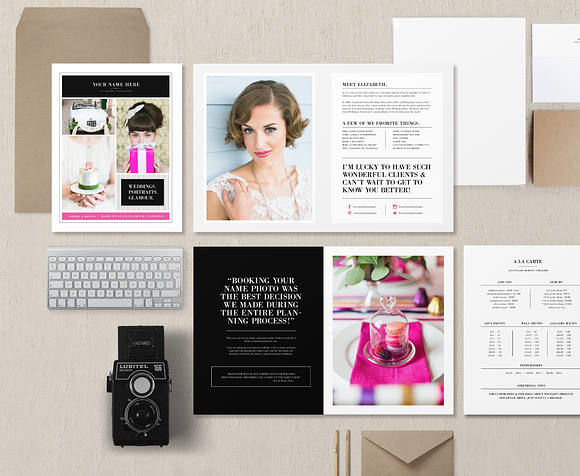 Marketing Set & Photography Magazine in Brochure Templates - product preview 1