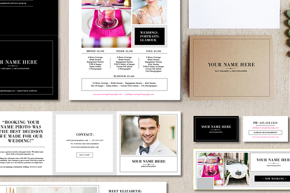 Marketing Set & Photography Magazine in Brochure Templates - product preview 4