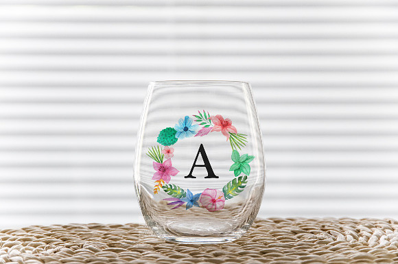 Stemless wine glass mockup tumbler in Product Mockups - product preview 2