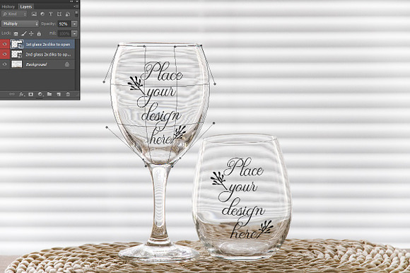 Wine glass + stemless tumbler mockup in Product Mockups - product preview 1