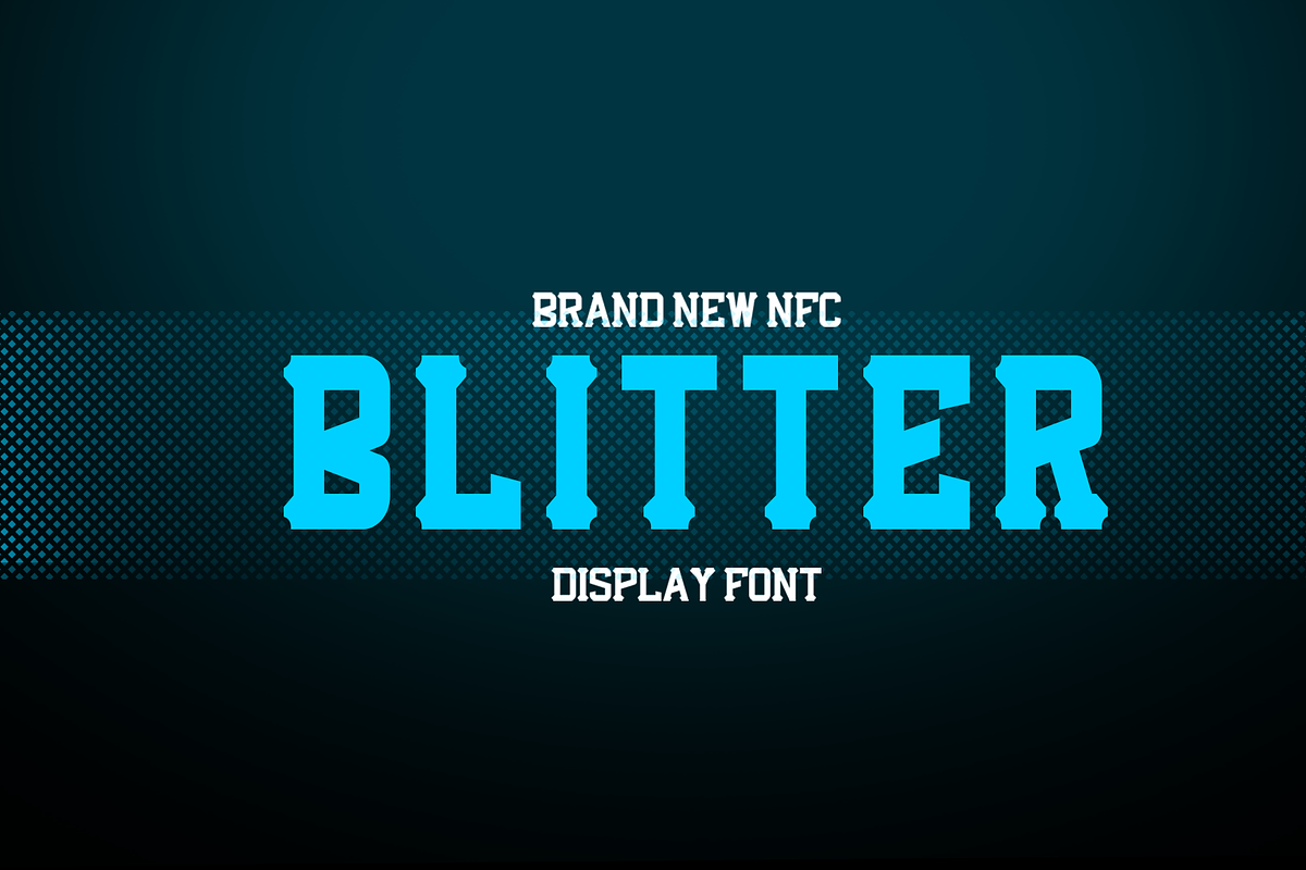 NFC BLITTER DISPLAY FONT in Display Fonts - product preview 8
