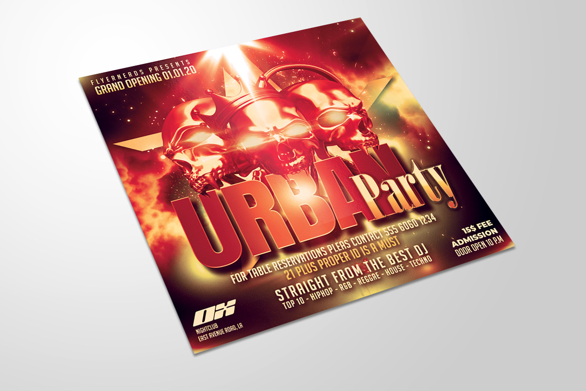 Urban Party Flyer in Flyer Templates - product preview 8