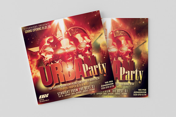 Urban Party Flyer in Flyer Templates - product preview 2