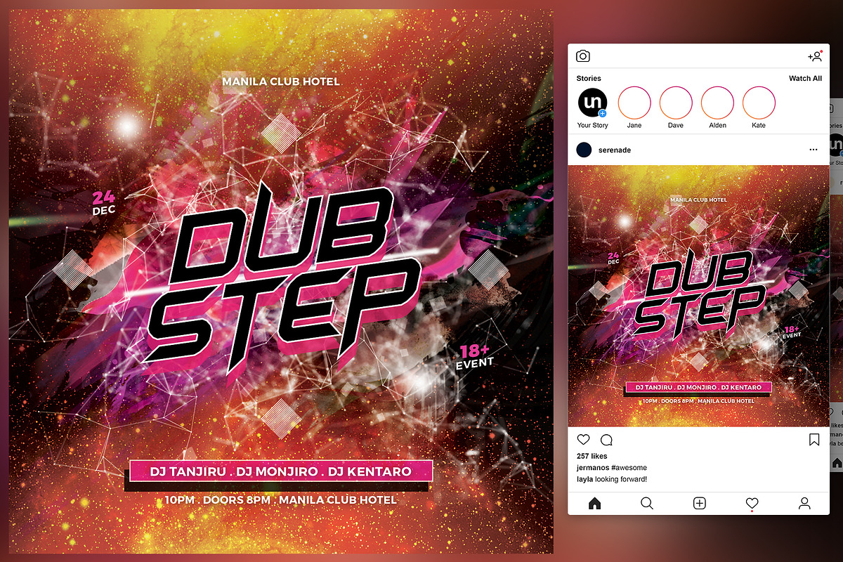 Dubstep Flyer in Flyer Templates - product preview 8