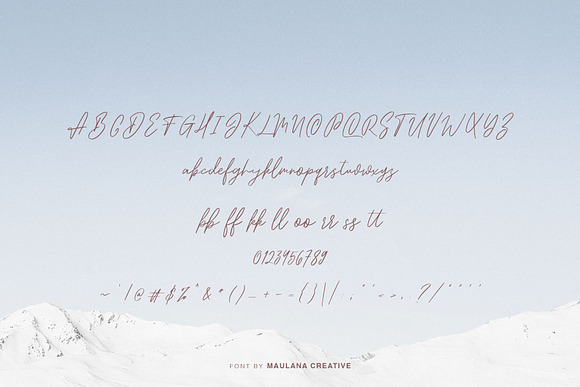 Snowhart - Brush Font in Script Fonts - product preview 7