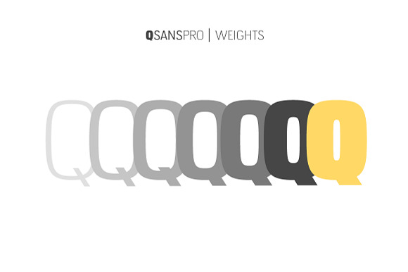 Q SANS PRO font family in Sans-Serif Fonts - product preview 1