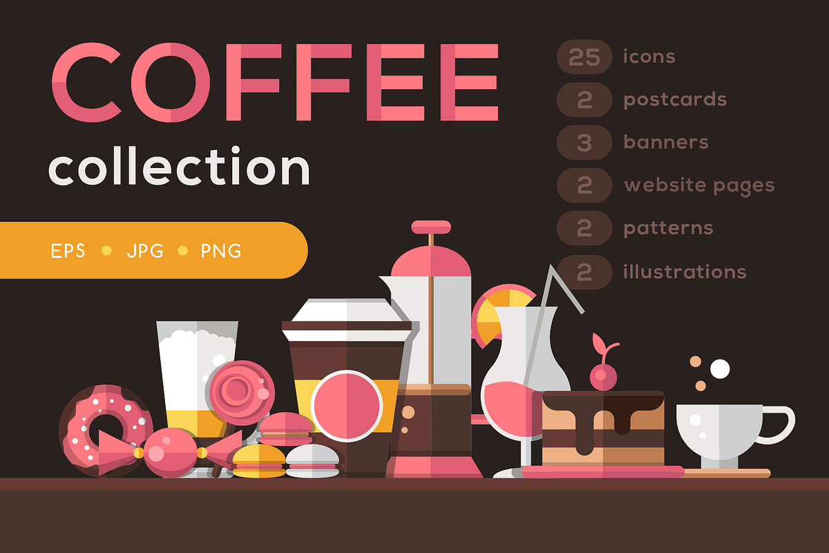 Bakery and Coffee Shop Collection in Web Elements - product preview 8