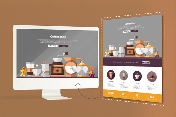 Bakery and Coffee Shop Collection in Web Elements - product preview 5