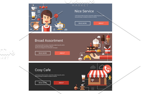 Bakery and Coffee Shop Collection in Web Elements - product preview 11