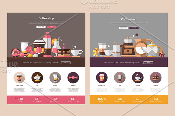 Bakery and Coffee Shop Collection in Web Elements - product preview 12
