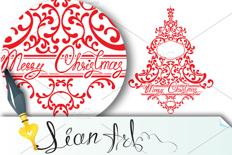 Holidays Card. Merry Christmas in Card Templates - product preview 8