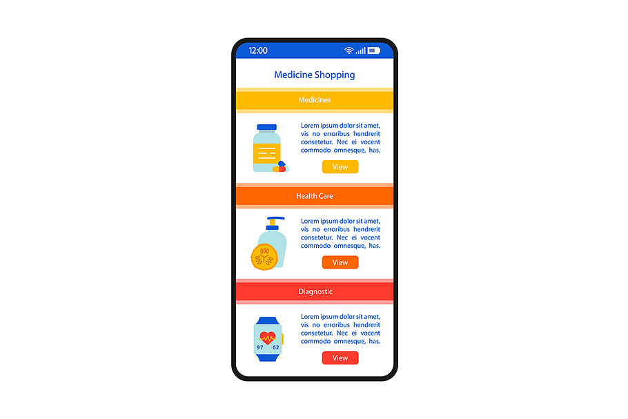Medicine shopping interface in Mobile & Web Mockups - product preview 8