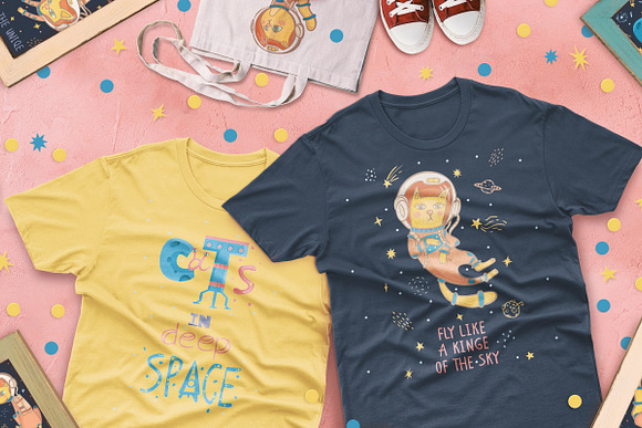 Cats in Deep Space in Illustrations - product preview 12