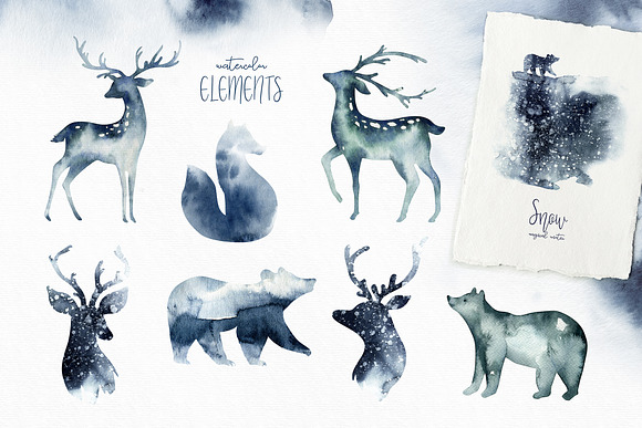 Winter time alphabet collection in Illustrations - product preview 1