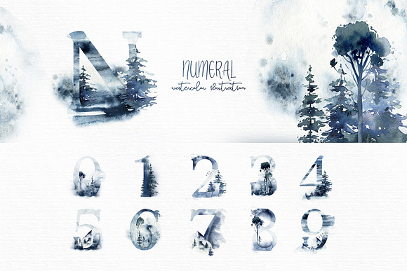 Winter time alphabet collection in Illustrations - product preview 4