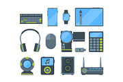 Different modern electronic gadgets