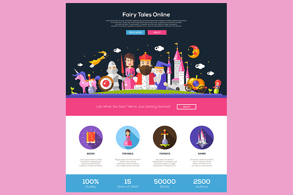 Fairy Tales Elements in Flat Style in Web Elements - product preview 11