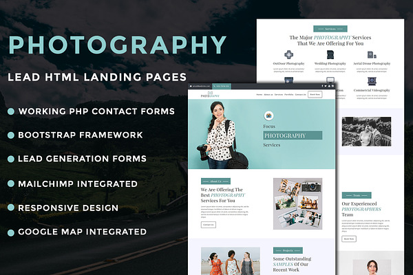 Photography - Landing Page Template