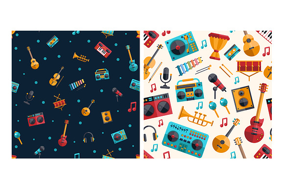 Music Party Flat Style Bundle in Web Elements - product preview 9