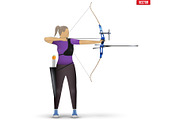 Archer with Bow Archery Sport