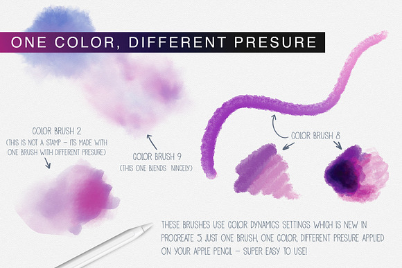 Procreate 5 Watercolor Brush Bundle in Add-Ons - product preview 6