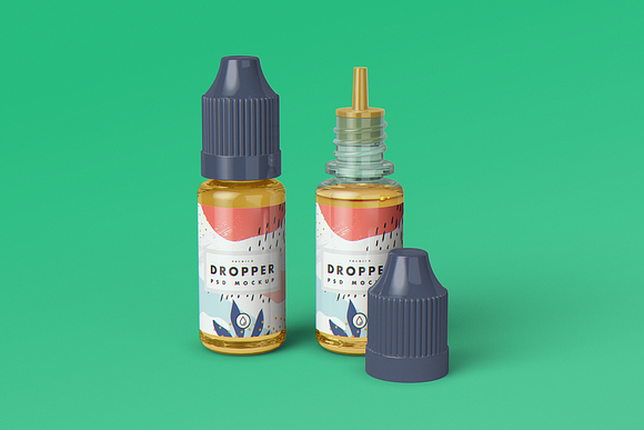 E-Juice Vape Dropper Bottle MockUp in Product Mockups - product preview 6
