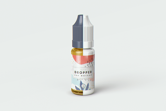 E-Juice Vape Dropper Bottle MockUp in Product Mockups - product preview 9