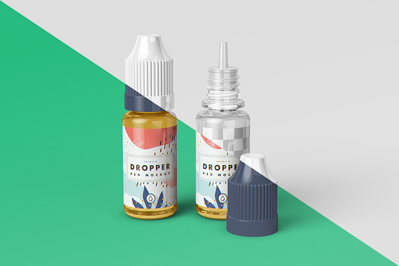 E-Juice Vape Dropper Bottle MockUp in Product Mockups - product preview 11