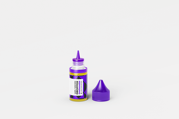 All Sizes Vape Dropper Bottle MockUp in Product Mockups - product preview 5