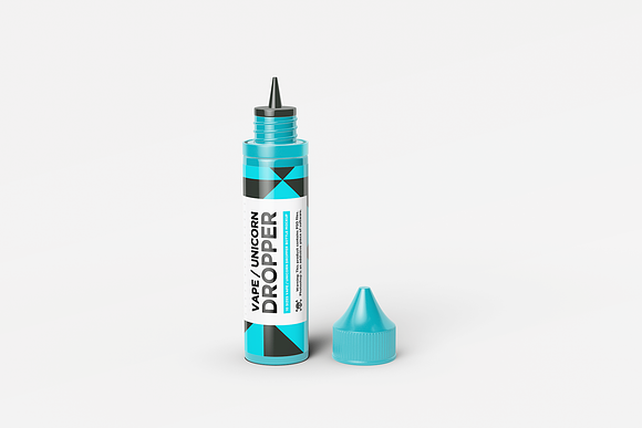 All Sizes Vape Dropper Bottle MockUp in Product Mockups - product preview 10