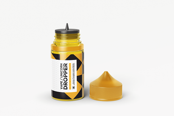 All Sizes Vape Dropper Bottle MockUp in Product Mockups - product preview 15