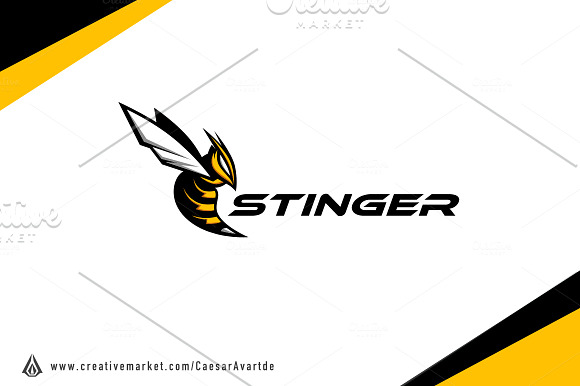 Stinger Bee Logo Template in Logo Templates - product preview 1