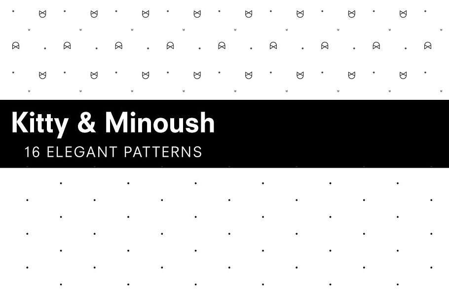 Kitty & Minoush -16 elegant patterns in Patterns - product preview 8