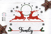 Christmas Family Last Name Frame