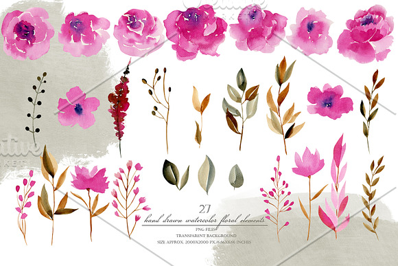 Crimson and Gold collection in Illustrations - product preview 1