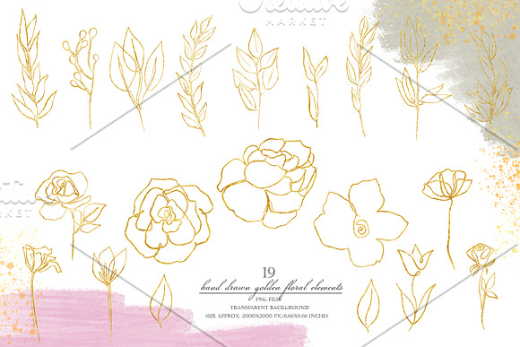 Crimson and Gold collection in Illustrations - product preview 2