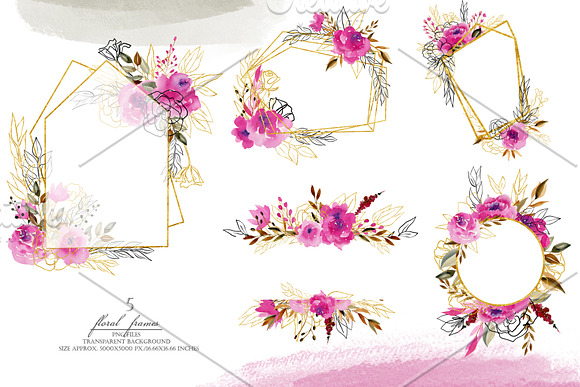 Crimson and Gold collection in Illustrations - product preview 7