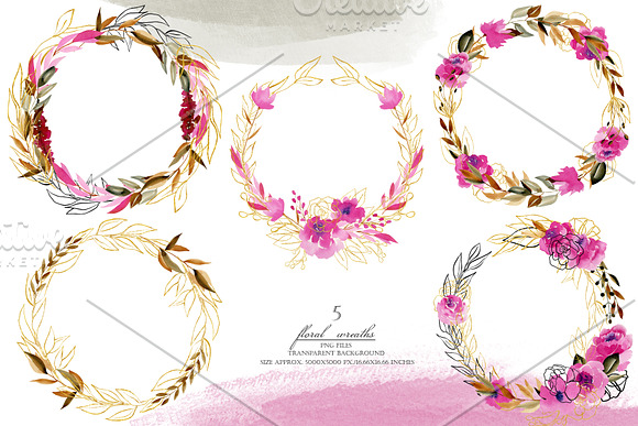 Crimson and Gold collection in Illustrations - product preview 9