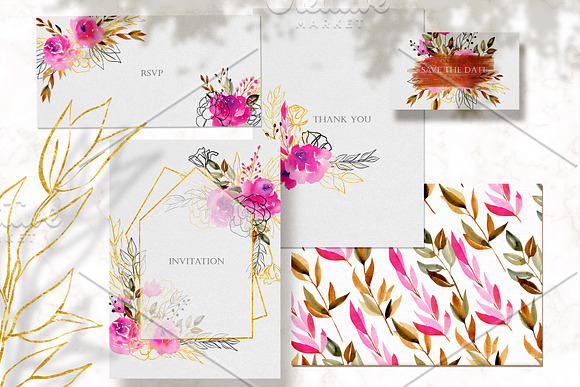 Crimson and Gold collection in Illustrations - product preview 12