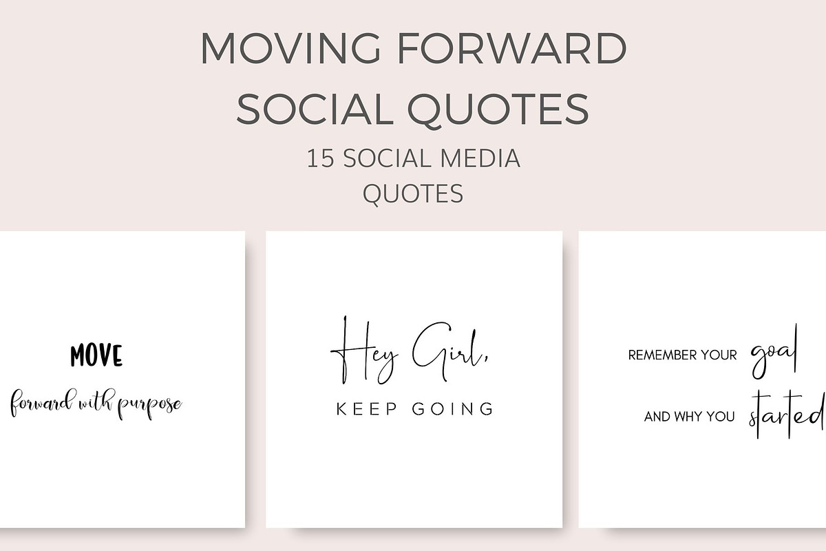 Moving Forward Quotes (15 Images) in Instagram Templates - product preview 8