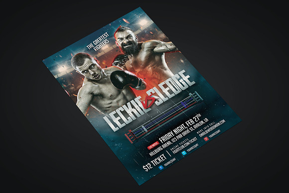 Boxing Flyer Template in Flyer Templates - product preview 1