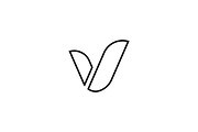 V Letter Logo