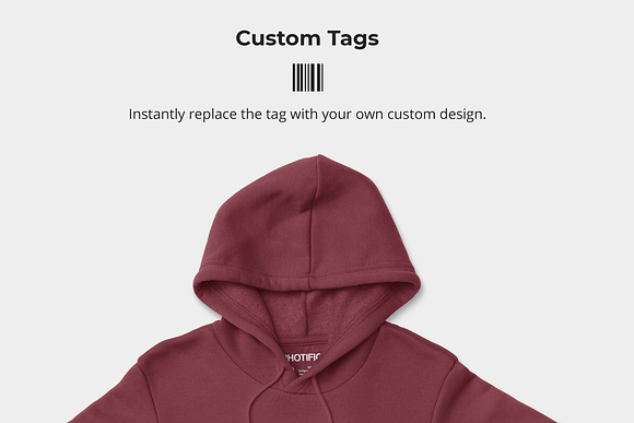 Pullover Hoodie Sweatshirt Mockups in Product Mockups - product preview 2
