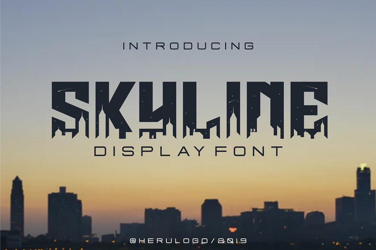 SKYLINE DISPLAY FONT in Display Fonts - product preview 8