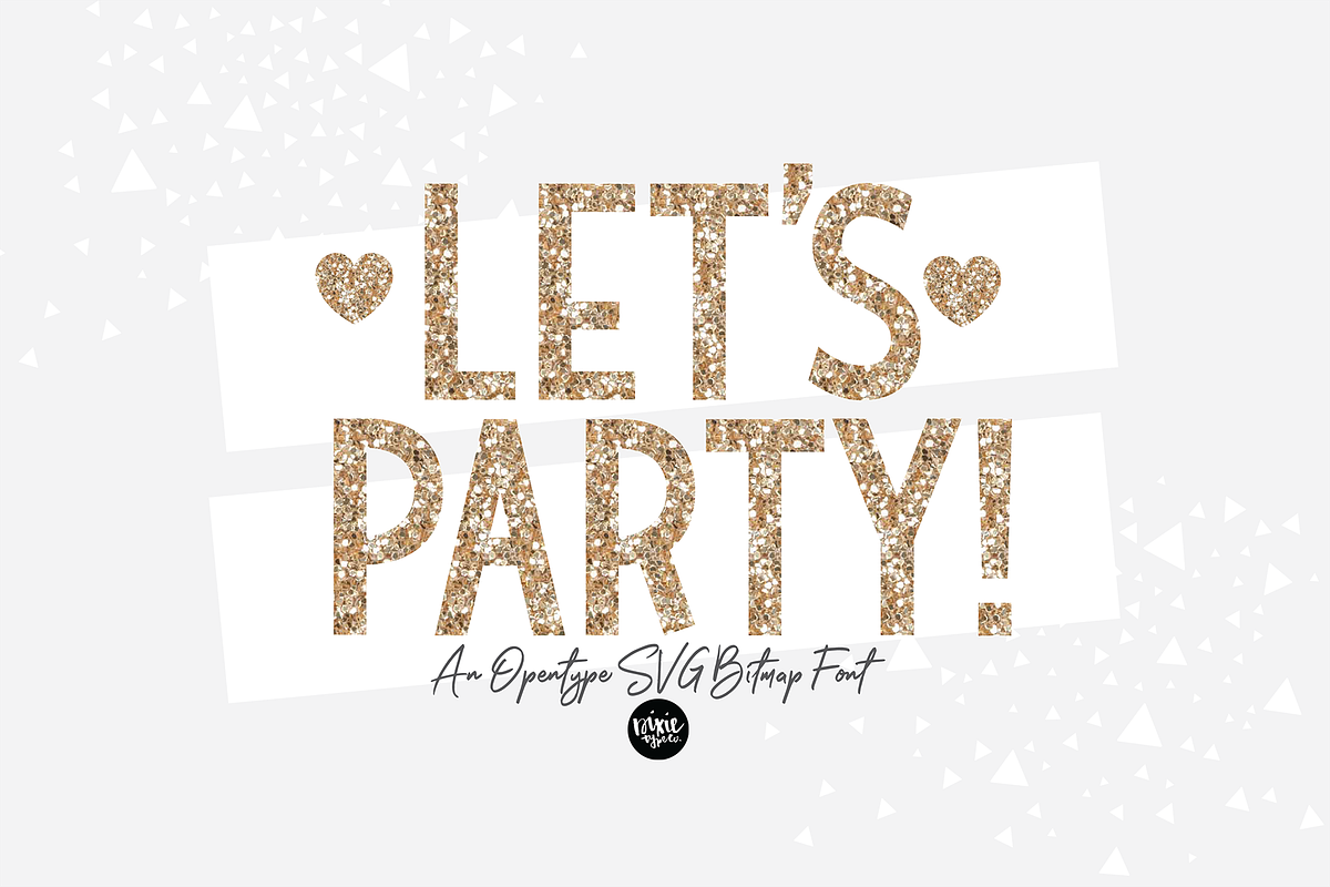 LET'S PARTY OpenType SVG Bitmap Font in Display Fonts - product preview 8