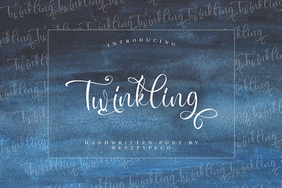 Twinkling in Script Fonts - product preview 8