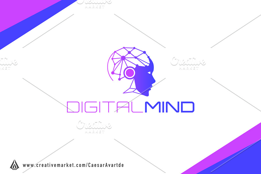 Digital Mindset Logo Template in Logo Templates - product preview 8