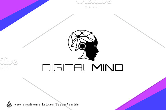 Digital Mindset Logo Template in Logo Templates - product preview 1