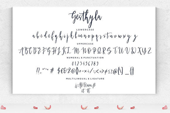 Gesthyla Calligraphy Modern in Script Fonts - product preview 6
